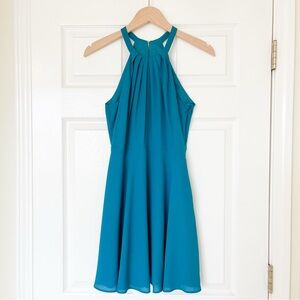 Teal Sleeveless Mini Dress Size 2